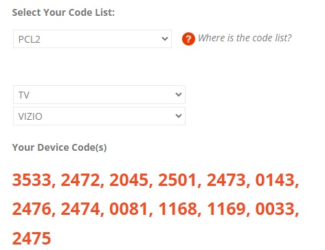 How to find the Blackweb universal remote codes from the official website