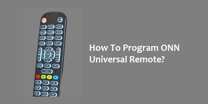 how to program ONN universal remote